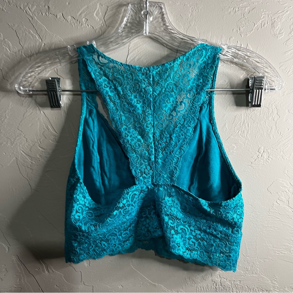 Soma Teal Lace Racerback Bralette - Picture 3 of 6